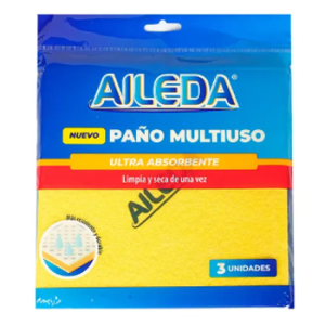 AILEDA PAÑO - AMARILLO MULTIUSOS 3 UNID/10