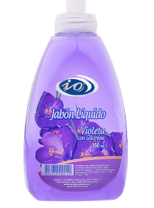 JABON IO FRASCO PEQUEÑO - VIOLETA 350 ML/24