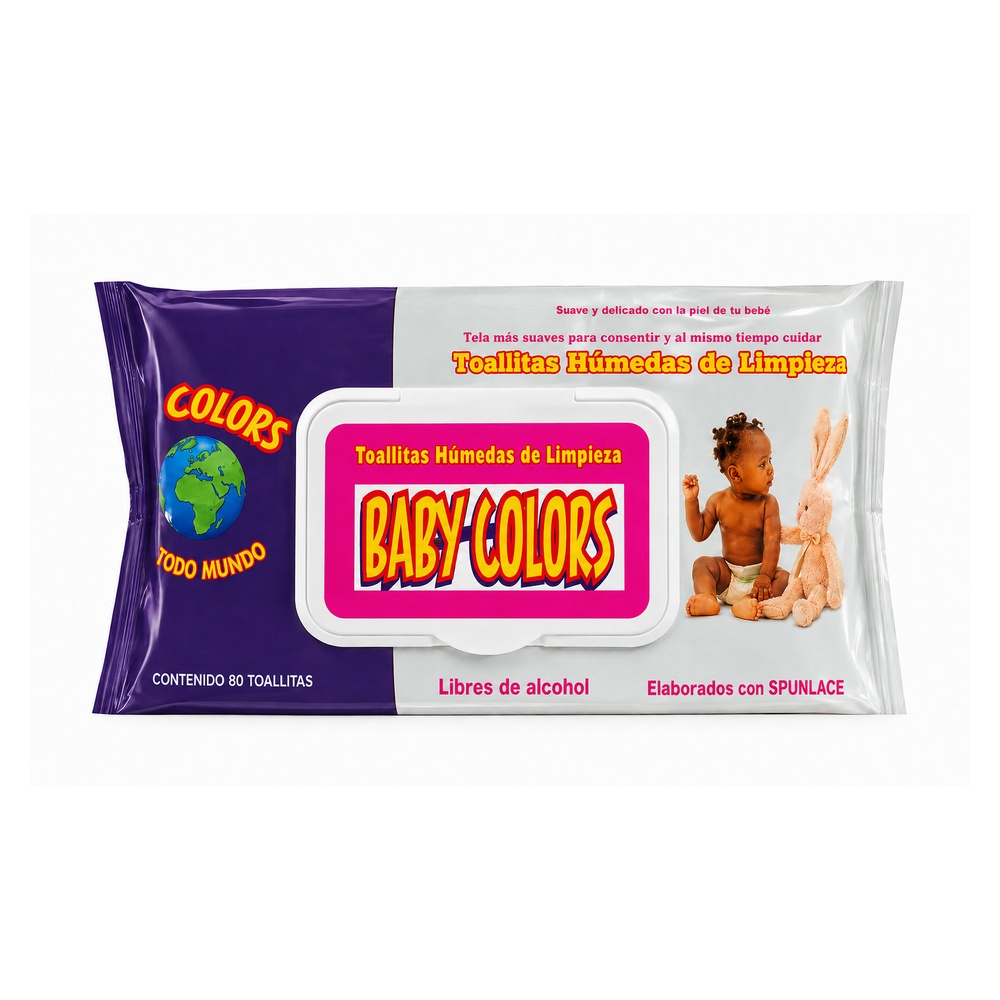 BABYCOLORS TOALLAS HUMEDAS - 80/24